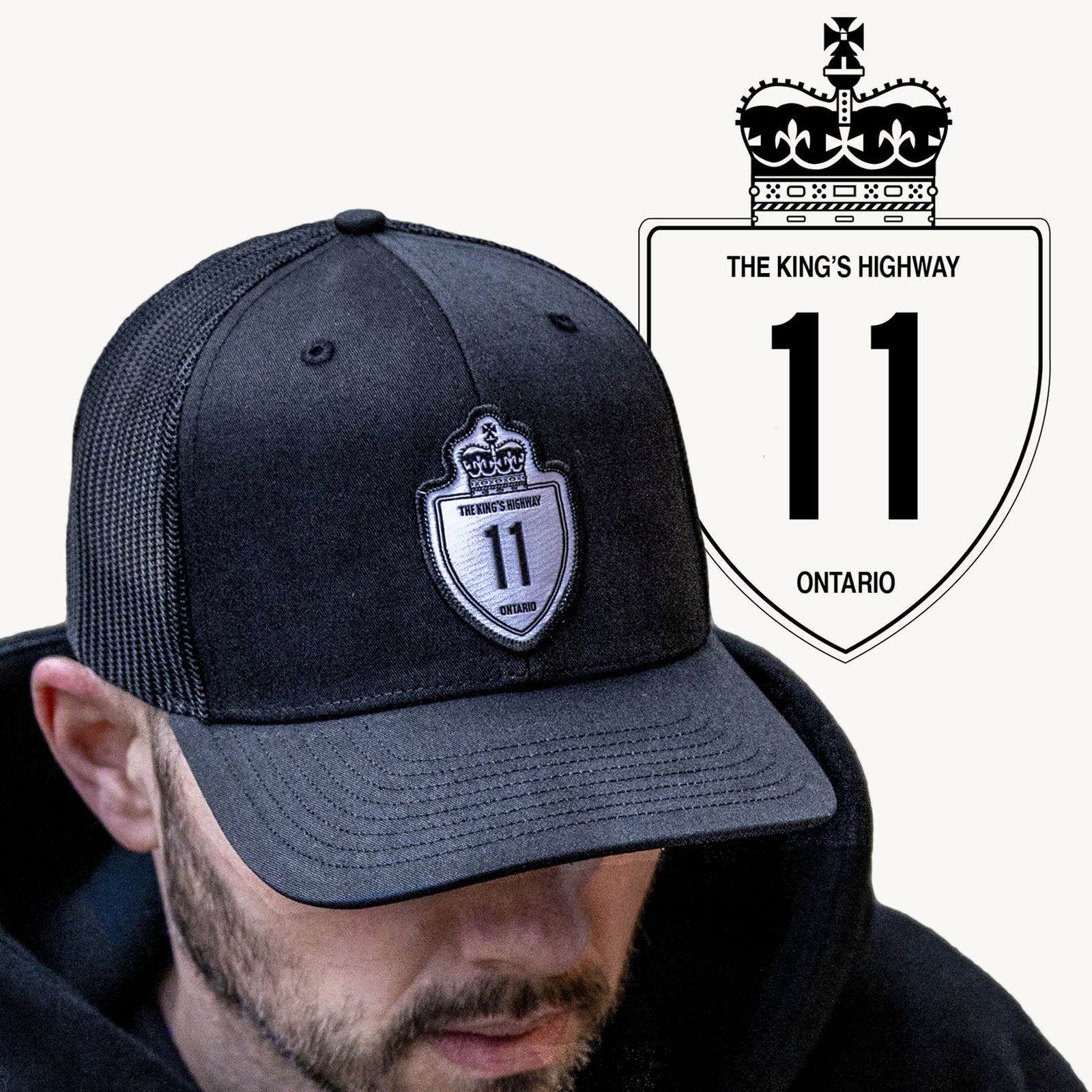 Highway 11 Patch Hat (Black)