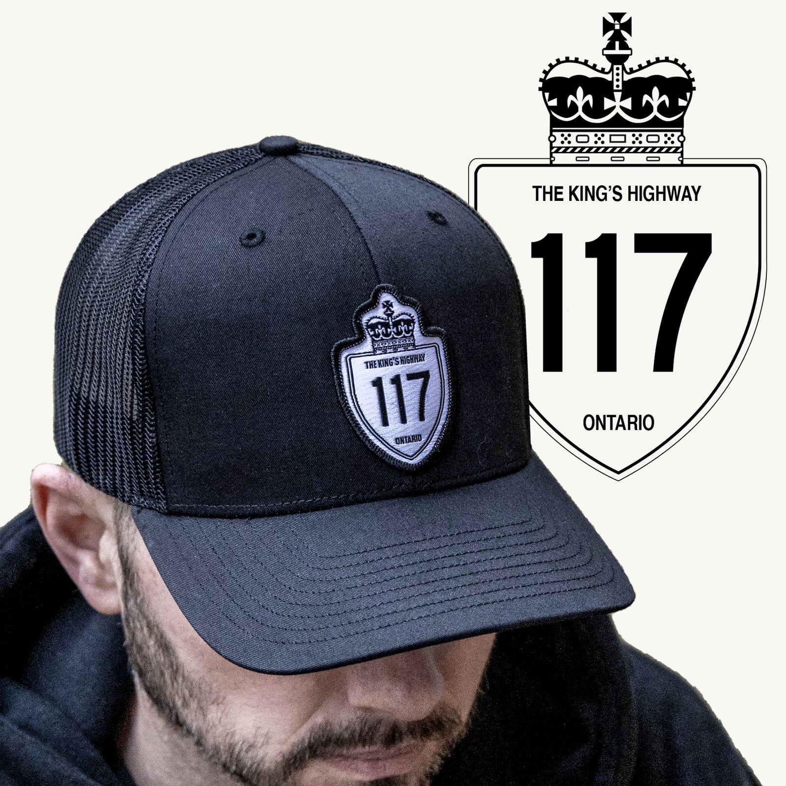 Highway 117 Patch Hat (Black)