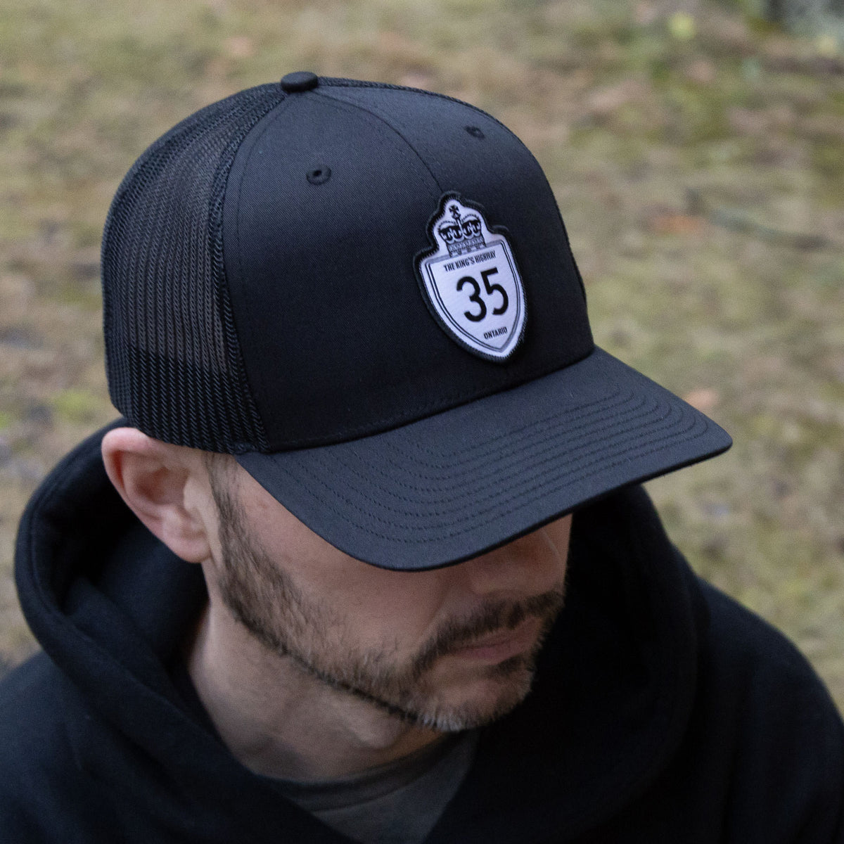 Highway 35 Patch Hat (Black)