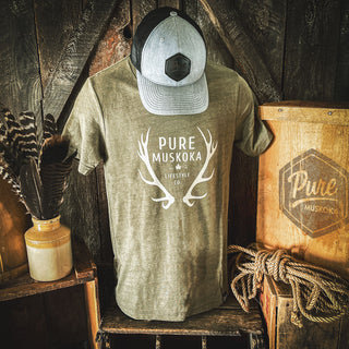 Antlers - Pure Muskoka Lifestyle Co. T-Shirt (Unisex)