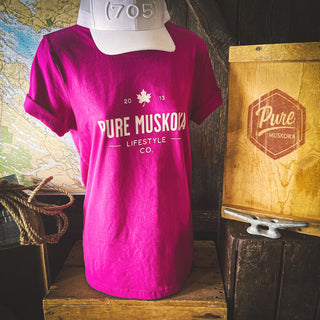 Pure Muskoka Lifestyle Co. T-Shirt - Berry