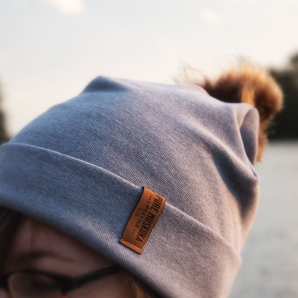 Pure Muskoka Lifestyle Toque With Pom (Grey)