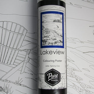Lakeview Colouring Poster