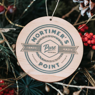 Mortimer's Point Ornament (Wood)
