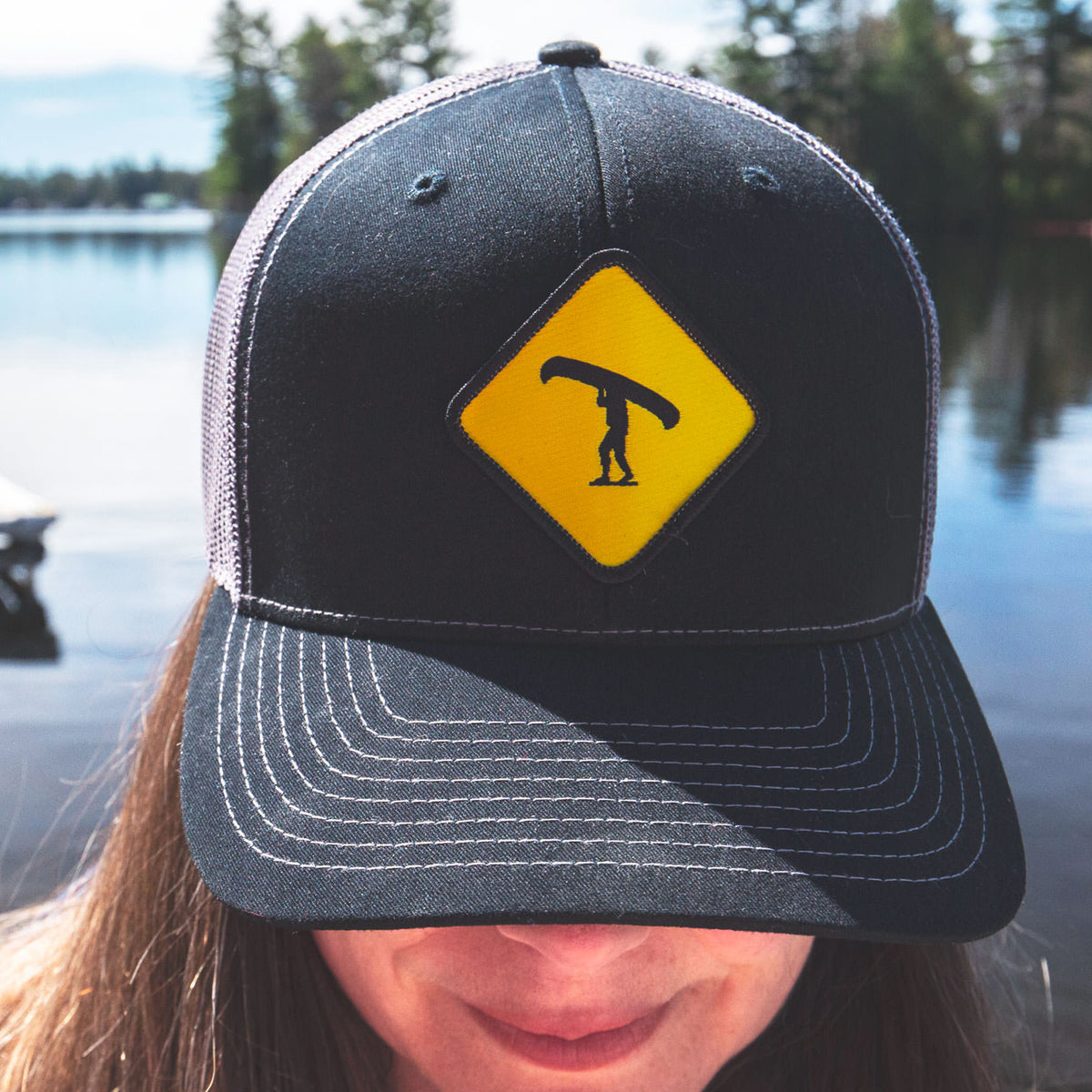 Portage Patch Hat (Black, Charcoal)