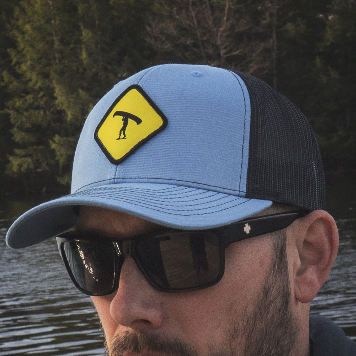 Portage Patch Hat (Blue, Black)