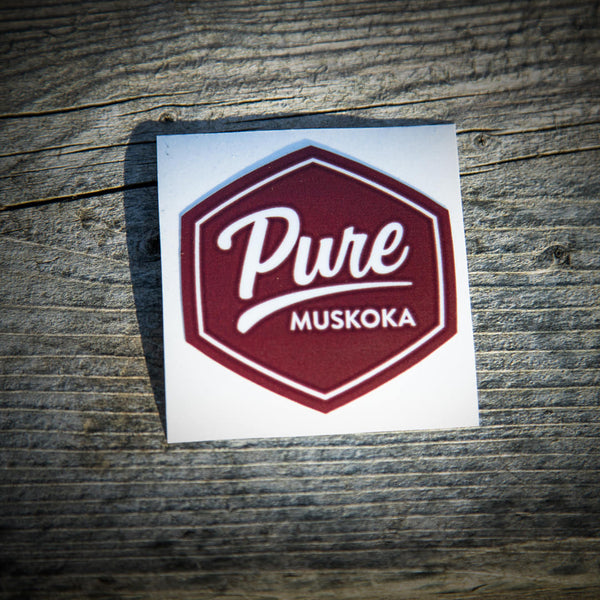 Pure Muskoka 2" Solid Red Sticker