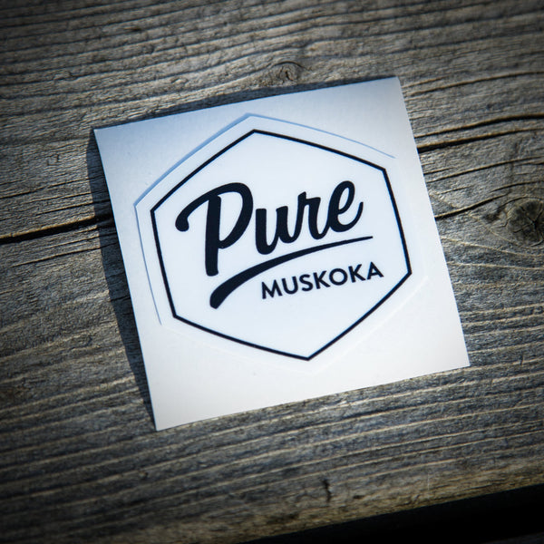 Pure Muskoka 2" Solid White Sticker