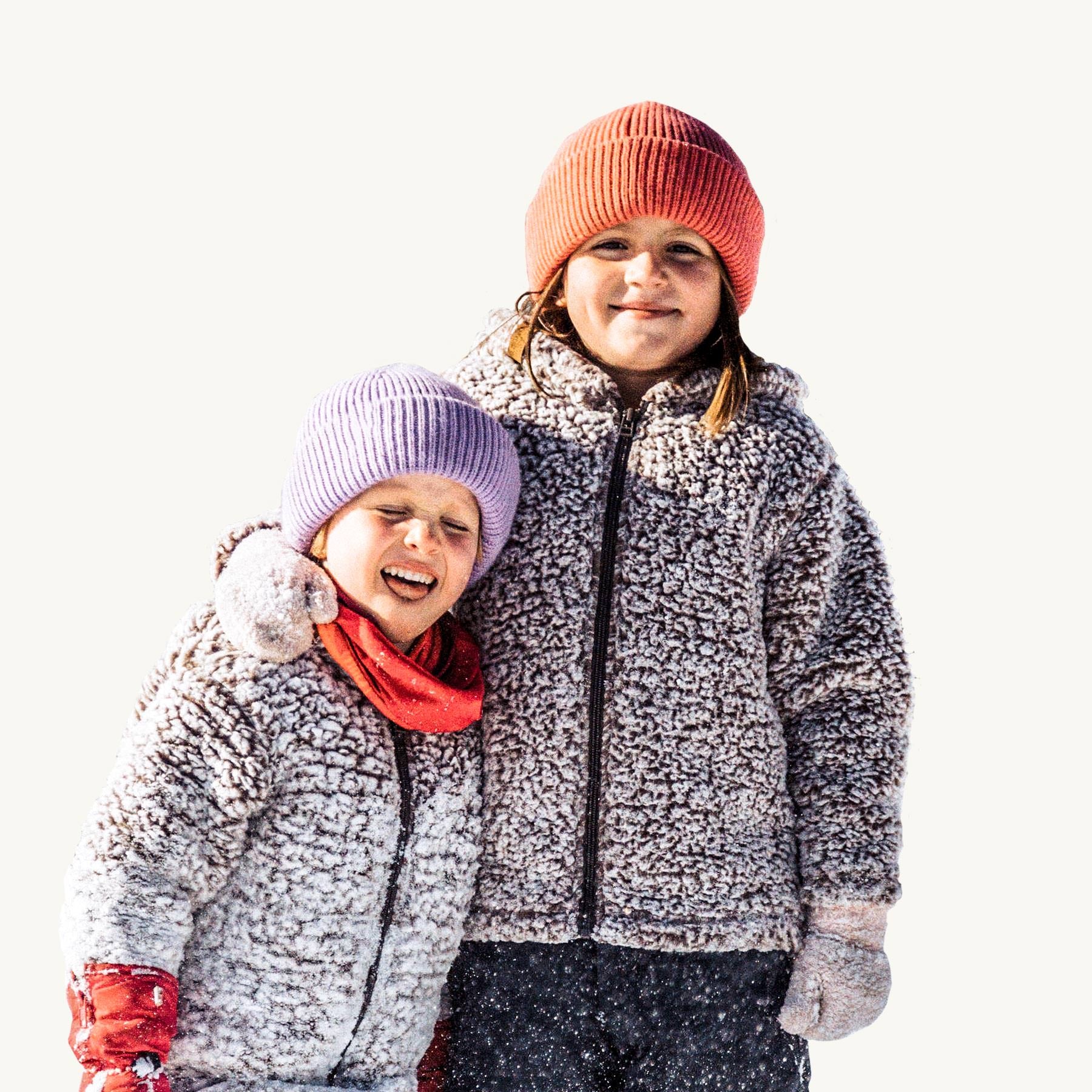 2023 Winter New in Kids Baby Girls Boys Sleeve Berber Fleece