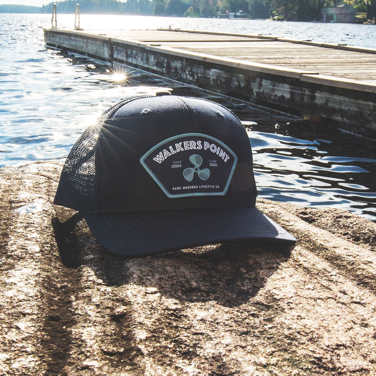 Walkers Point Lifestyle Patch Hat (Navy)