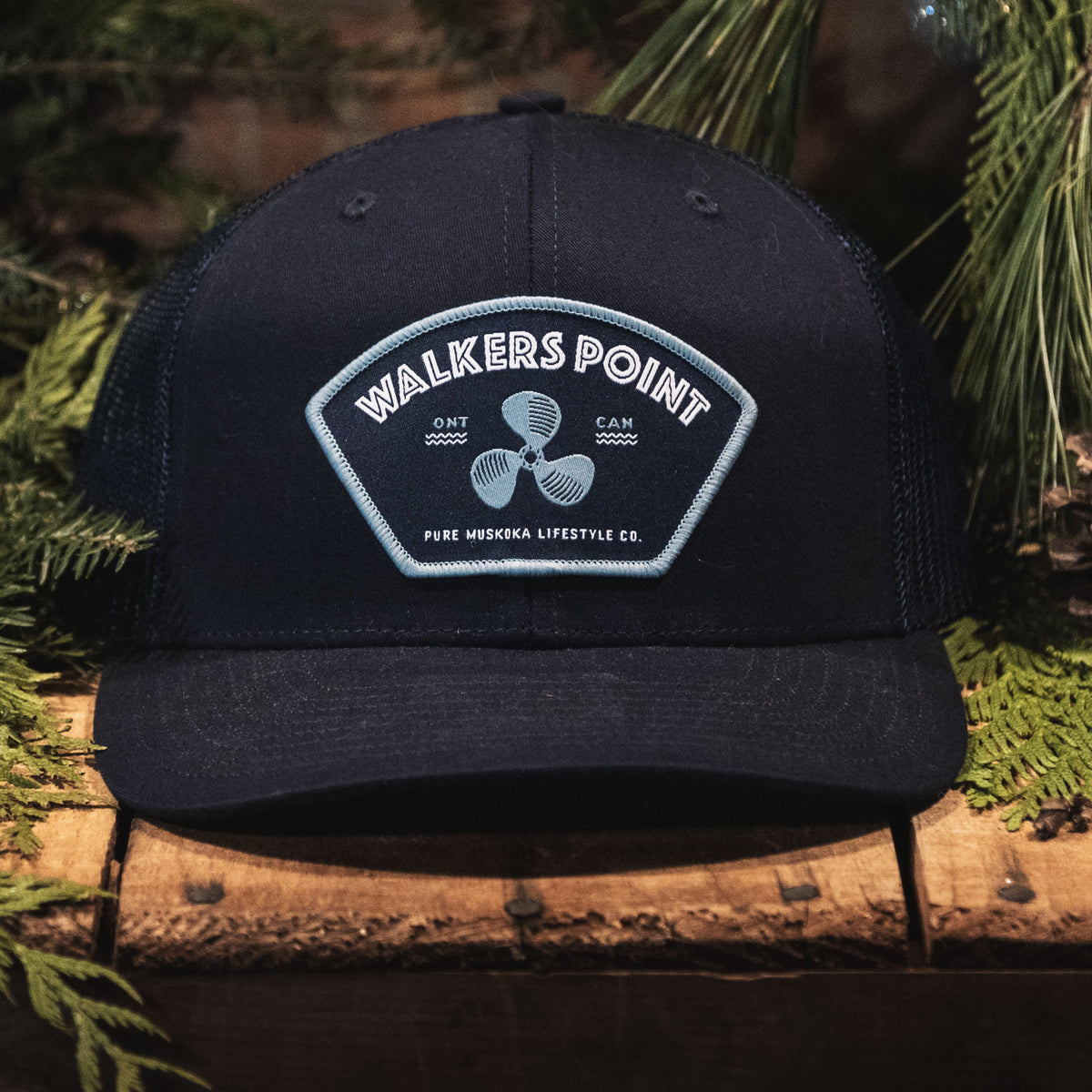 Walkers Point Lifestyle Patch Hat (Navy)